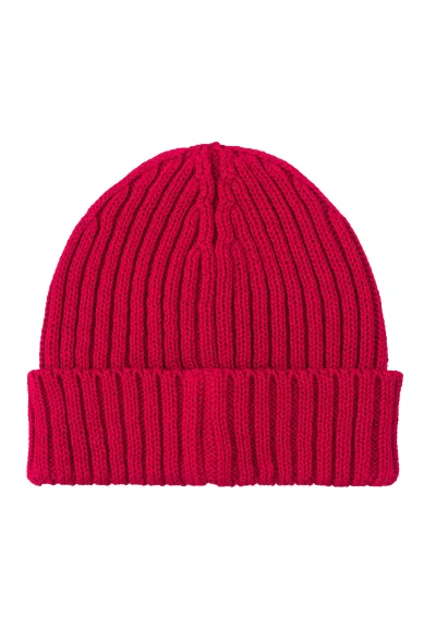 Raspberry pink organic cotton alkatraz beanie