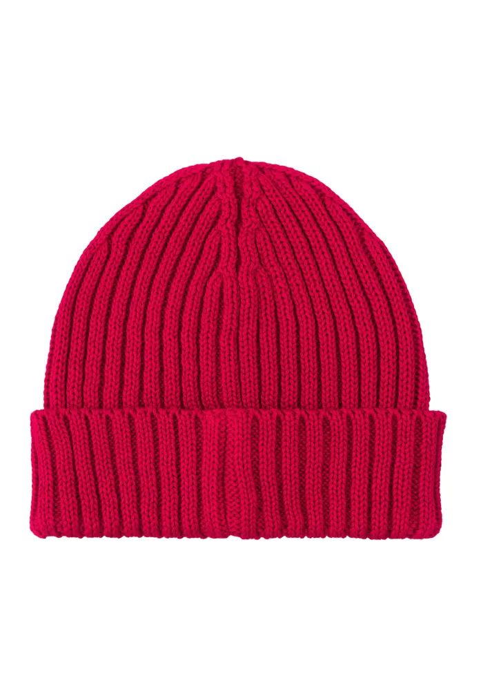 Raspberry pink organic cotton alkatraz beanie
