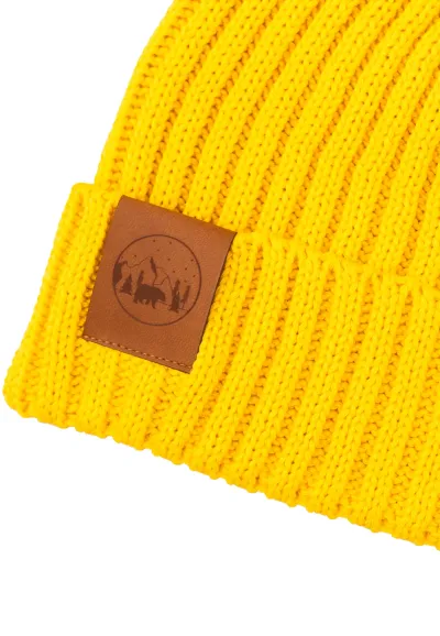 Yellow honey organic cotton alkatraz beanie