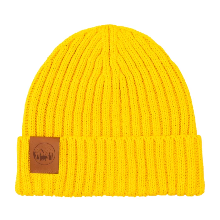 Yellow honey organic cotton alkatraz beanie