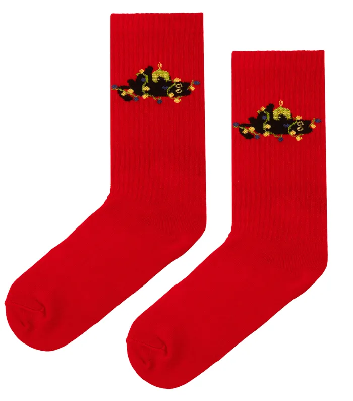 Sport organic cotton socks Xmas Kittens