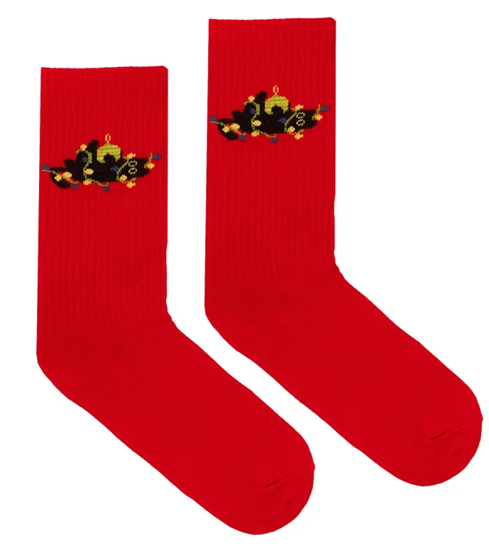Sport organic cotton socks Xmas Kittens