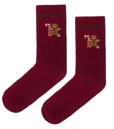 Sport organic cotton socks Xmas Gingerbread