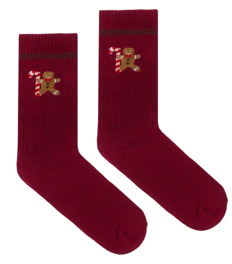 Sport organic cotton socks Xmas Gingerbread