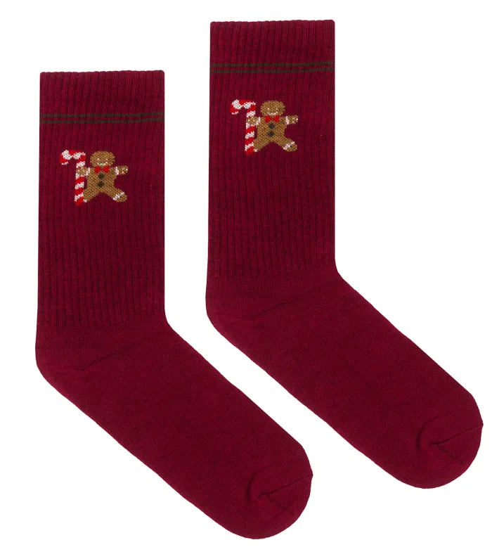 Sport organic cotton socks Xmas Gingerbread