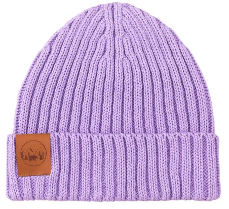 Lilac pink organic cotton alkatraz beanie