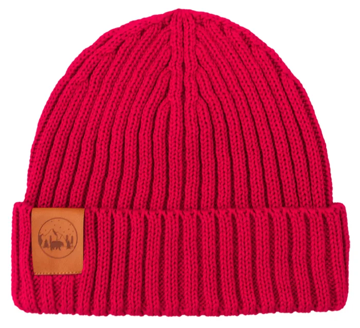 Raspberry pink organic cotton alkatraz beanie