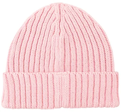 Czapka alkatraz z bawełny organicznej jasny róż