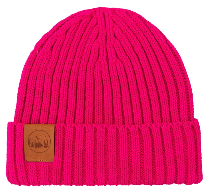 Czapka alkatraz z bawełny organicznej różowa