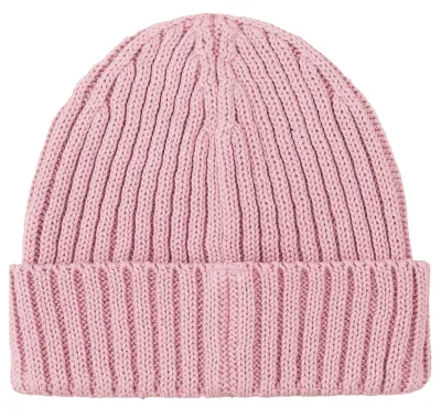 Blush pink organic cotton alkatraz beanie