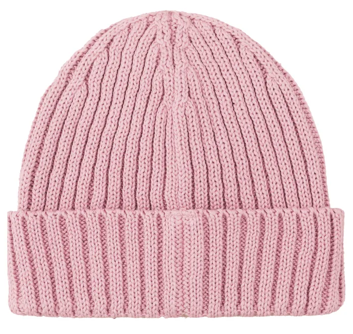 Czapka alkatraz z bawełny organicznej pudrowy róż