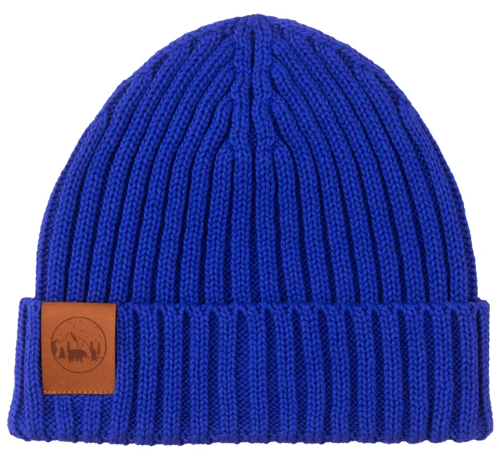 Cornflower blue organic cotton alkatraz beanie
