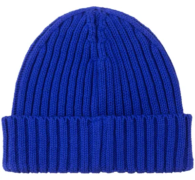 Cornflower blue organic cotton alkatraz beanie
