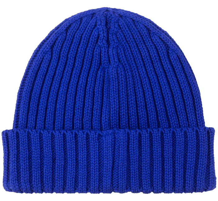 Cornflower blue organic cotton alkatraz beanie