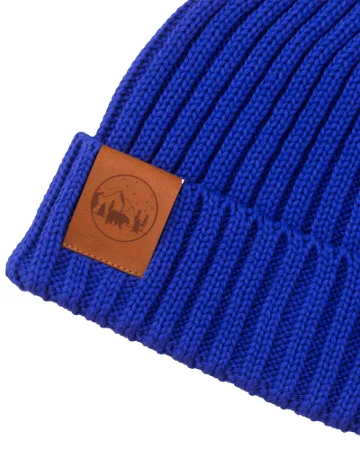 Cornflower blue organic cotton alkatraz beanie