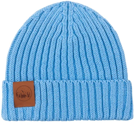 Light blue organic cotton alkatraz beanie