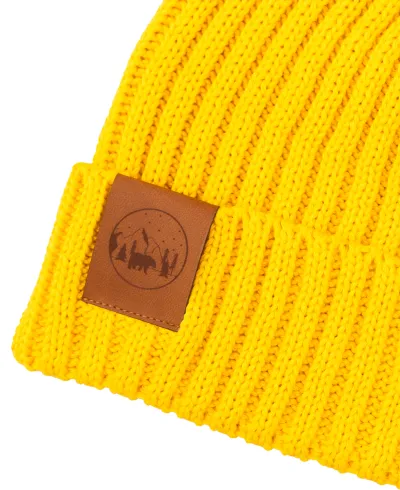 Yellow honey organic cotton alkatraz beanie