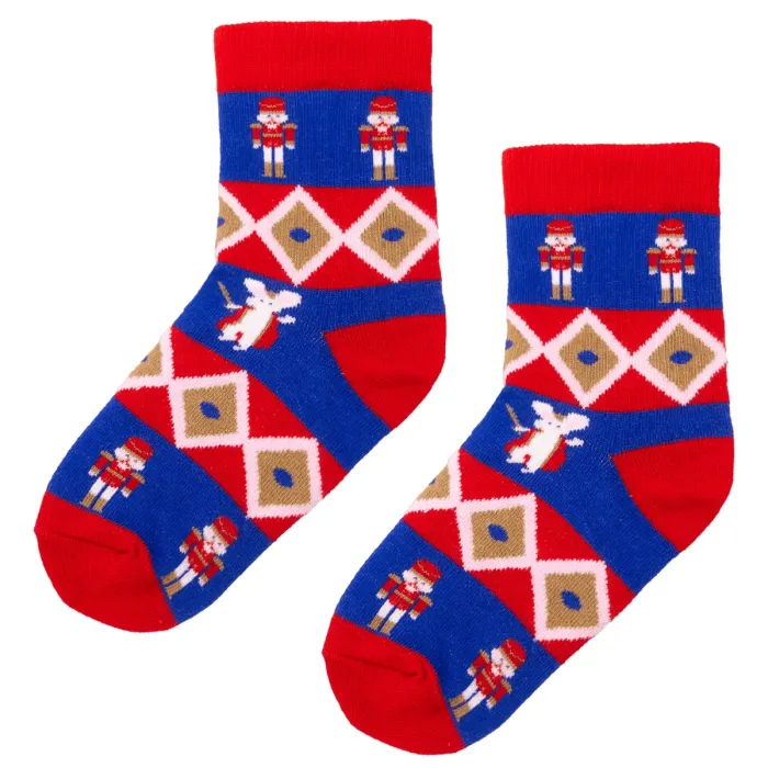 Kids socks Xmas Nutcracker organic cotton
