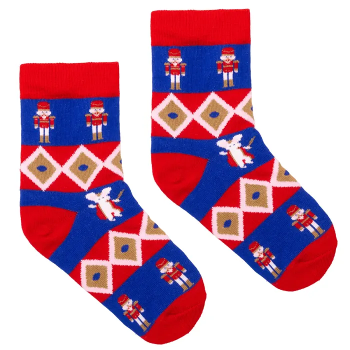 Kids socks Xmas Nutcracker organic cotton