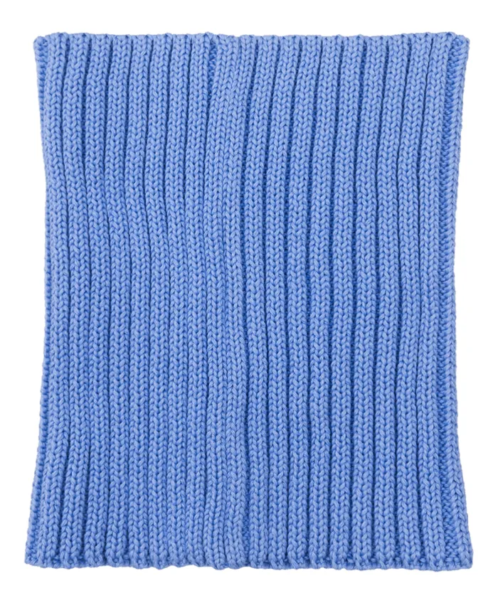Light blue organic cotton tube scarf
