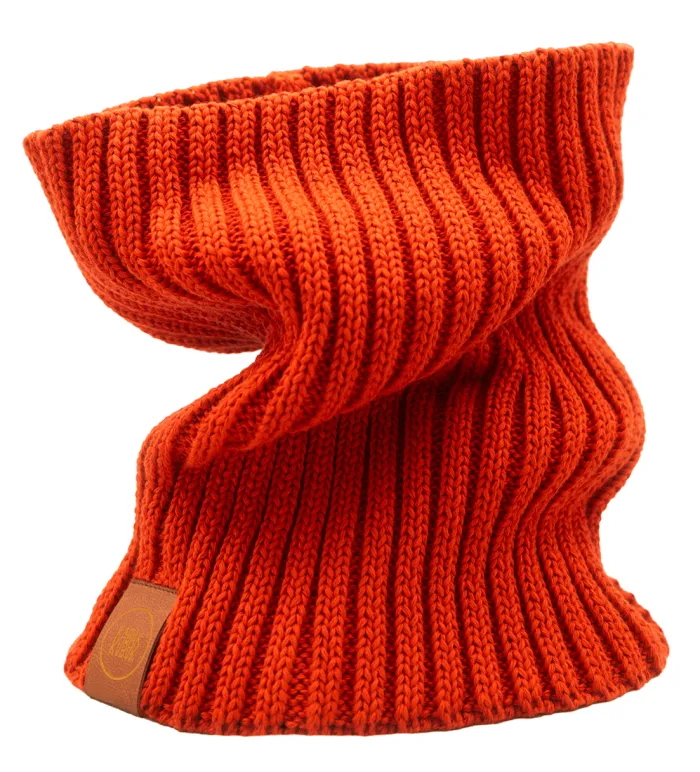Brick red organic cotton tube scarf