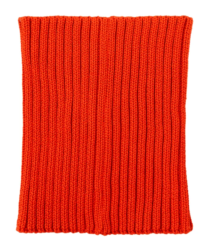 Brick red organic cotton tube scarf