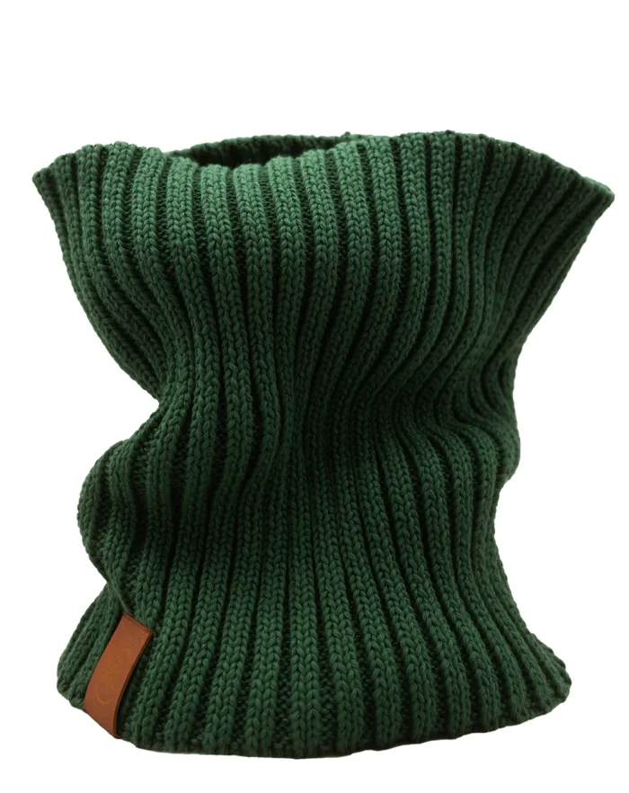 Sage green organic cotton tube scarf