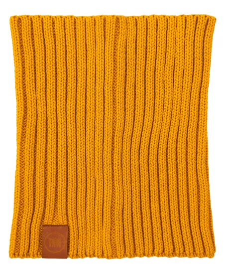 Mustard organic cotton tube scarf