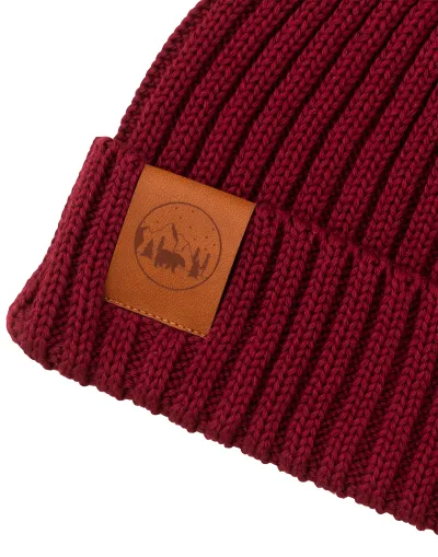 Carmine set: Alcatraz beanie and tube scarf