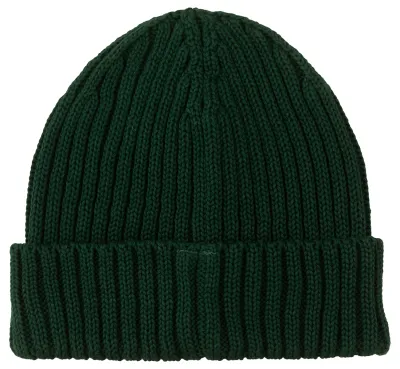 Bottle green set: Alcatraz beanie and tube scarf