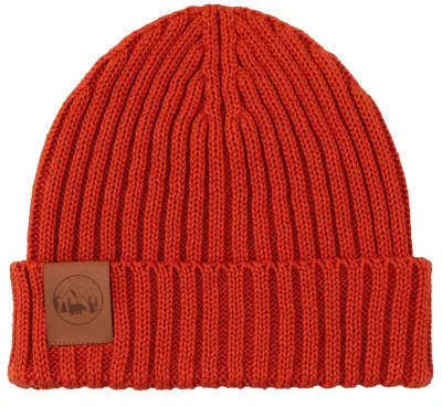 Brick red set: Alcatraz beanie and tube scarf