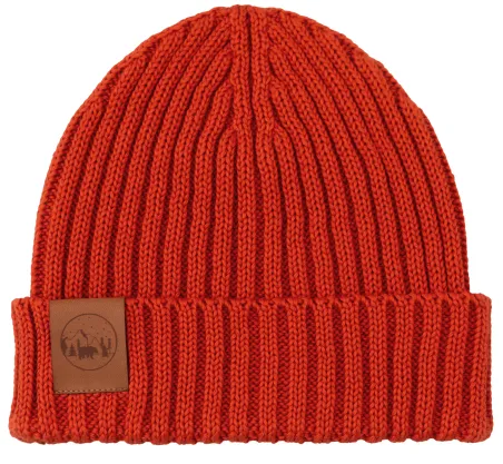 Brick red set: Alcatraz beanie and tube scarf