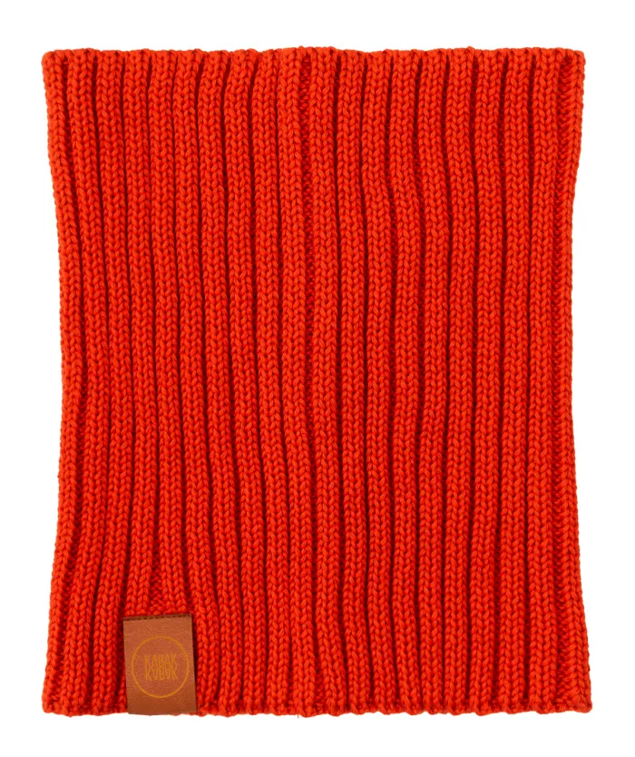 Brick red set: Alcatraz beanie and tube scarf
