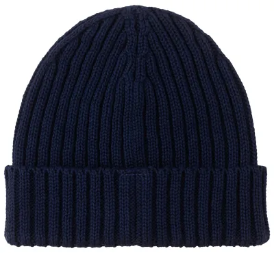 Navy blue set: Alcatraz beanie and tube scarf