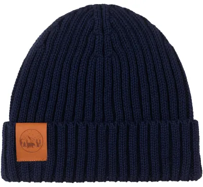 Navy blue set: Alcatraz beanie and tube scarf