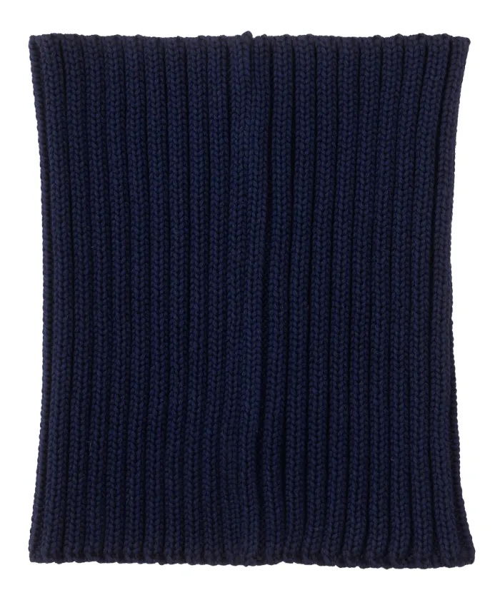 Navy blue set: Alcatraz beanie and tube scarf