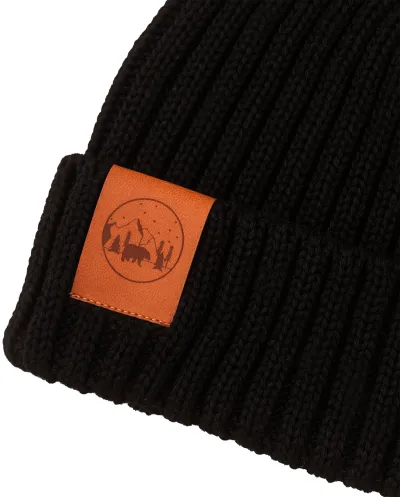 Black set: Alcatraz beanie and tube scarf