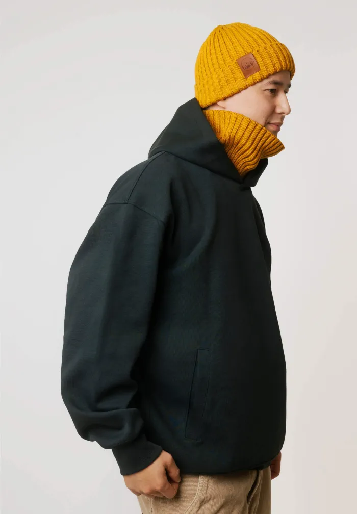 Mustard organic cotton tube scarf