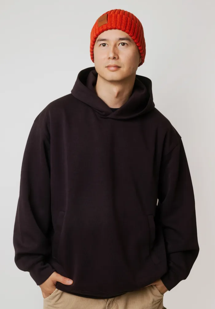 Brick red organic cotton alkatraz beanie