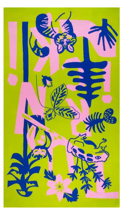 Koc z bawełny organicznej Turnicki KABAK & SLOWHOP & ZPARKUDOPARKU