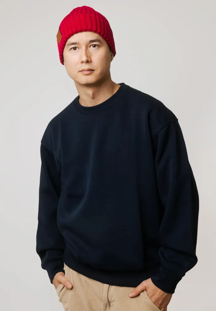 Raspberry pink organic cotton alkatraz beanie