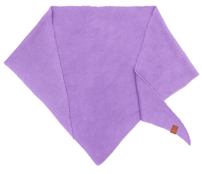 Lilac organic cotton jacquard shawl
