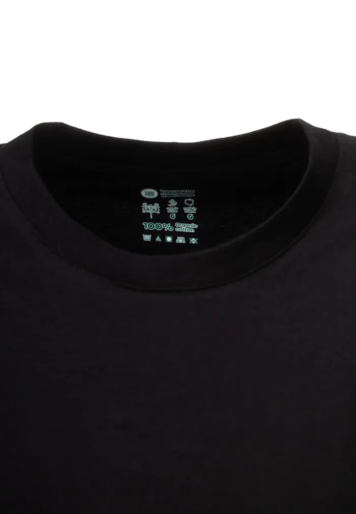 Organic cotton black T-shirt