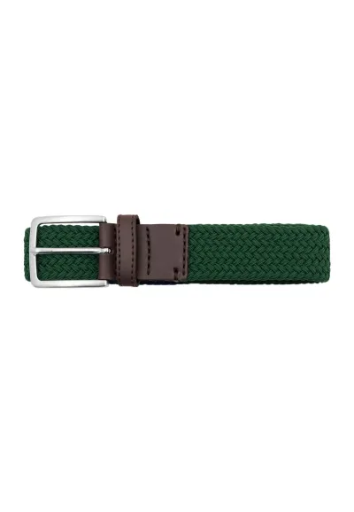 Recycled woven belt green