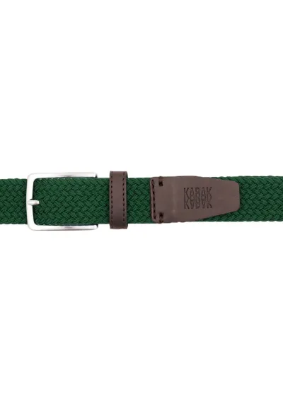 Recycled woven belt green