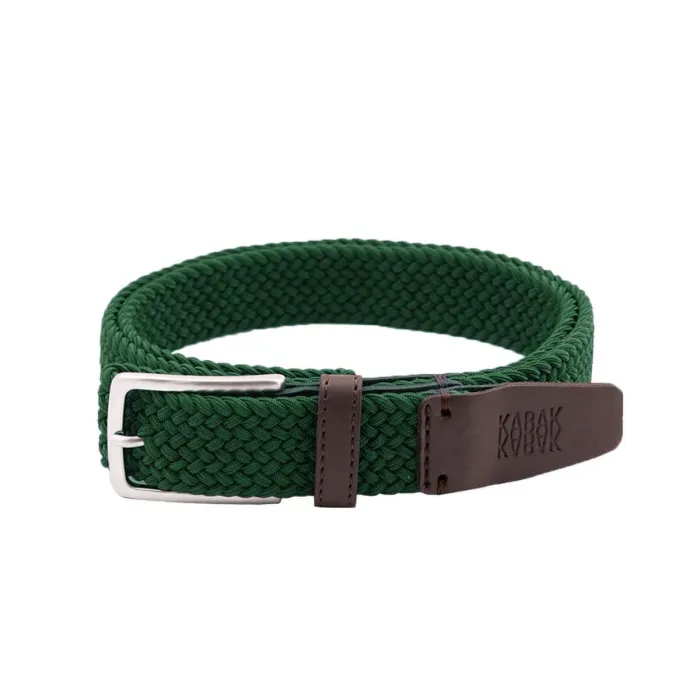 Recycled woven belt green