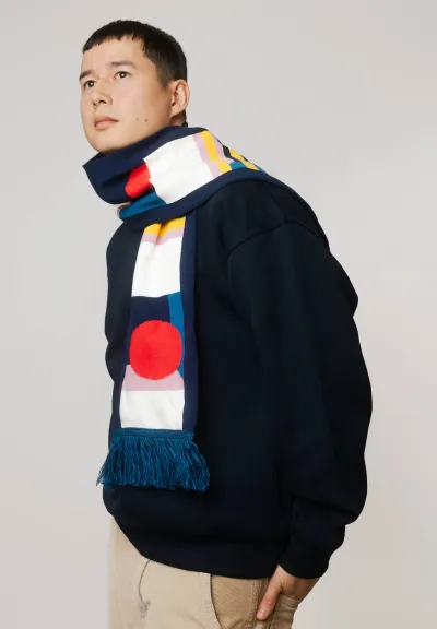 Organic cotton scarf Illusion