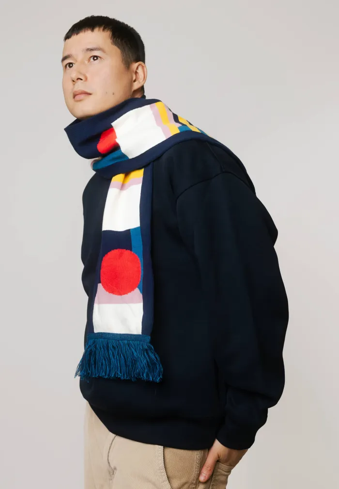 Organic cotton scarf Illusion