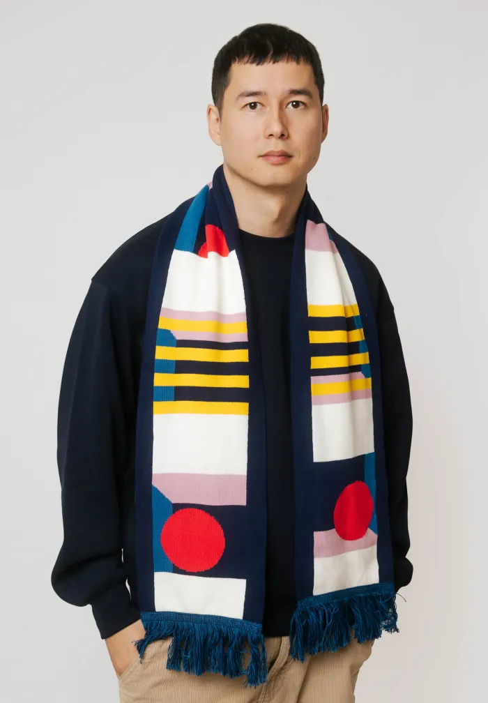 Organic cotton scarf Illusion