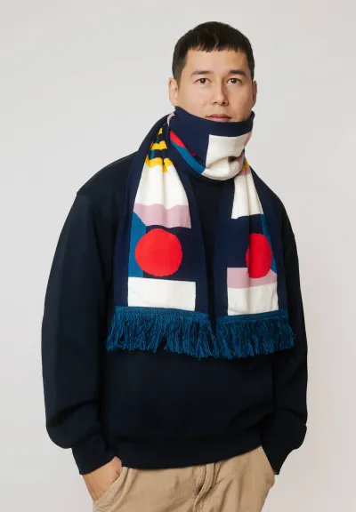 Organic cotton scarf Illusion